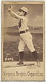 Card 6, from the Girl Baseball Players series (N48, Type 1) for Virginia Brights Cigarettes, Allen & Ginter  American, Albumen photograph