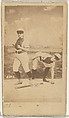 Card 5, from the Girl Baseball Players series (N48, Type 1) for Virginia Brights Cigarettes, Allen & Ginter  American, Albumen photograph
