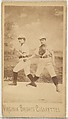 Card 7, from the Girl Baseball Players series (N48, Type 1) for Virginia Brights Cigarettes, Allen & Ginter  American, Albumen photograph