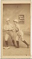Stealing Second, from the Girl Baseball Players series (N48, Type 2) for Virginia Brights Cigarettes, Allen & Ginter American, Albumen photograph
