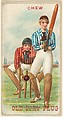 From the Sports Girls series (N463) for Old Port Plug Tobacco, Old Port Plug Tobacco American, Commercial color lithograph