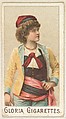 From the series "Sports Girls" (C190), issued by the American Cigarette Company, Ltd., Montreal, to promote Gloria Cigarettes, American Cigarette Company, Ltd. Canadian, Commercial color lithograph