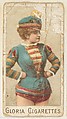 From the series "Sports Girls" (C190), issued by the American Cigarette Company, Ltd., Montreal, to promote Gloria Cigarettes, American Cigarette Company, Ltd. Canadian, Commercial color lithograph