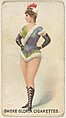 From the series "Sports Girls" (C190), issued by the American Cigarette Company, Ltd., Montreal, to promote Gloria Cigarettes, American Cigarette Company, Ltd. Canadian, Commercial color lithograph