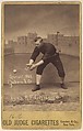 Ryan, Right Field, Chicago, from the series Old Judge Cigarettes, Goodwin & Company, Albumen photograph, cabinet card