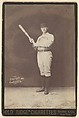Jerry Denny, 3rd Base, Indianapolis, from the series Old Judge Cigarettes, Goodwin & Company, Albumen photograph, cabinet card