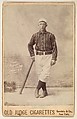 George, Pitcher, New York, from the series Old Judge Cigarettes, Goodwin & Company, Albumen photograph, cabinet card