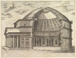 The Pantheon, broken away to show the interior, from 