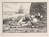 Mid-Day, from "Four Times of the Day", Jean-François Millet  French, Wood engraving on chine collé