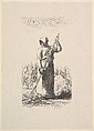 The Raker, Jean-François Millet  French, Woodcut on chine collé