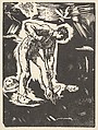 Digger, Jean-François Millet  French, Woodcut; second (final) state; posthumous edition