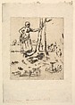 The Goose Girl, Jean-François Millet French, Drypoint on thin wove paper