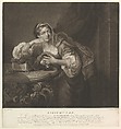 Sigismunda, Robert Dunkarton  British, Mezzotint; third state