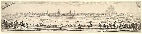 Plan and view of the city of Arras, Stefano della Bella  Italian, Etching