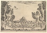 Fourth scene, the sea, from "The marriage of the gods" (Le nozze degli Dei), Stefano della Bella Italian, Etching