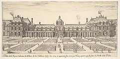 The palace of Catherine de Medici, called the Tuilleries, from "Various views of remarkable places in Italy and France" (Diverses vues d'endroits remarquables d'Italie et de France), Stefano della Bella Italian, Etching