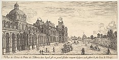 View of the dome of the Palace of the Tuilleries, from "Various views of remarkable places in Italy and France" (Diverses vues d'endroits remarquables d'Italie et de France), Stefano della Bella Italian, Etching