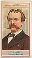Felix Agnus, Baltimore American, from the American Editors series (N1) for Allen & Ginter Cigarettes Brands, Allen & Ginter American, Commercial color lithograph