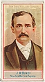 J.M. Bundy, New York Mail and Express, from the American Editors series (N1) for Allen & Ginter Cigarettes Brands, Allen & Ginter  American, Commercial color lithograph