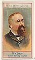 W.W. Clapp, Boston Morning Journal, from the American Editors series (N1) for Allen & Ginter Cigarettes Brands, Allen & Ginter  American, Commercial color lithograph
