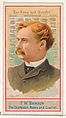 F.W. Dawson, The Charleston News and Courier, from the American Editors series (N1) for Allen & Ginter Cigarettes Brands, Allen & Ginter  American, Commercial color lithograph