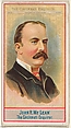 John R. McLean, The Cincinnati Enquirer, from the American Editors series (N1) for Allen & Ginter Cigarettes Brands, Allen & Ginter  American, Commercial color lithograph