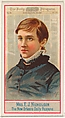 Mrs. E.J. Nicholson, The New Orleans Daily Picayune, from the American Editors series (N1) for Allen & Ginter Cigarettes Brands, Allen & Ginter  American, Commercial color lithograph