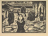 The Pretenders: The Last Hour, Edvard Munch Norwegian, Woodcut