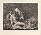 The Lamentation of Christ, Franz Anton Erich Moritz Steinla  German, Etching and engraving