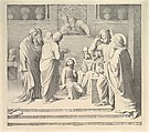 Christ Disputing with the Doctors in the Temple, Johann Friedrich Overbeck  German, Lithograph on chine collé