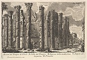 Remains of the Temple of Cybele (Avanzi del Tempio di Cibele), Giovanni Battista Piranesi  Italian, Etching