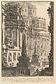 Ancient mausoleum erected for the ashes of a Roman Emperor (Mausoleo antico eretto per le ceneri d'un Imperadore Romano), from "Prima Parte di Architettura, e Prospettive", Giovanni Battista Piranesi  Italian, Etching