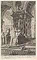 Group of columns which support two arches of a great courtyard... (Gruppo di Colonne, che regge due archi d'un grande Cortile...), from "Prima Parte di Architettura, e Prospettive", Giovanni Battista Piranesi Italian, Etching