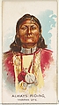 Always Riding, Yampah Ute, from the American Indian Chiefs series (N2) for Allen & Ginter Cigarettes Brands, Allen & Ginter American, Commercial color lithograph