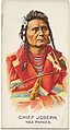 Chief Joseph, Nez Perces, from the American Indian Chiefs series (N2) for Allen & Ginter Cigarettes Brands, Allen & Ginter  American, Commercial color lithograph