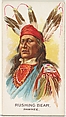 Rushing Bear, Pawnee, from the American Indian Chiefs series (N2) for Allen & Ginter Cigarettes Brands, Allen & Ginter  American, Commercial color lithograph