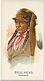 Bull Head, Pawnee, from the American Indian Chiefs series (N2) for Allen & Ginter Cigarettes Brands, Allen & Ginter  American, Commercial color lithograph