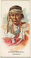 Cayatanita, Navajos, from the American Indian Chiefs series (N2) for Allen & Ginter Cigarettes Brands, Allen & Ginter  American, Commercial color lithograph