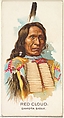 Red Cloud, Dakota Sioux, from the American Indian Chiefs series (N2) for Allen & Ginter Cigarettes Brands, Allen & Ginter  American, Commercial color lithograph