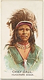 Chief Gall, Hunkpapa Sioux, from the American Indian Chiefs series (N2) for Allen & Ginter Cigarettes Brands, Allen & Ginter  American, Commercial color lithograph