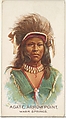 Agate Arrow Point, Warm Springs, from the American Indian Chiefs series (N2) for Allen & Ginter Cigarettes Brands, Allen & Ginter  American, Commercial color lithograph