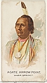 Agate Arrow Point, Warm Springs, from the American Indian Chiefs series (N2) for Allen & Ginter Cigarettes Brands, Allen & Ginter American, Commercial color lithograph