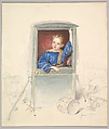 Prince Paul Clemens von Metternich as a Child, Surrounded by Toys, Rudolf Gaupmann Austrian, Watercolor and gouache, graphite