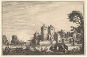 The Castle, Jan van de Velde II Dutch, Etching