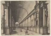 Plate from "Scenographiae...", Johannes van Doetecum I  Netherlandish, Etching