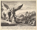 Tobias Blessed by Blind Tobit, Jan van de Velde II Dutch, Etching and engraving