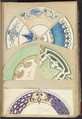 Seven Designs for Decorated Plates, Alfred Henry Forrester [Alfred Crowquill]  British, Pen and ink, watercolor