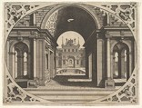 Plate from "Varie Architecture", Johannes van Doetecum I  Netherlandish, Etching