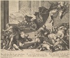 Massacre of the Innocents, reduced and reversed copy, Anonymous, Engraving