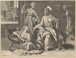Christ in the House of Mary, Gerard de Jode Netherlandish, Engraving